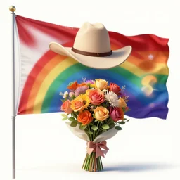 cowboyflag _ useaglerainbowbouquet