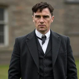 Christian Bale in Peaky Blinders, cinematic film still