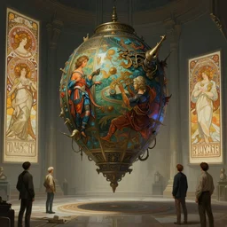 detailed vibrant concept art of an ominous floating object in an empty room, artstation, award - winning realistic concept art by jim burns and greg rutkowski, beksinski, a sci - fi concept art masterpiece, james gilleard, bruegel, alphonse mucha, and yoshitaka amano.