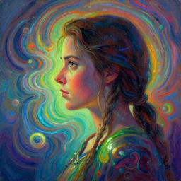 side portrait, imogen poots, paladin, gloomhaven, colorful swirly ripples, guady colors, luminescent, organic painting, matte painting, octane render, unreal engine, by greg manchess, huang guangjian, gil elvgren, greg rutkowski, jesper ejsing, magali villeneuve, artgerm, ilya kuvshinov