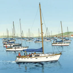 yachting club by al feldstein