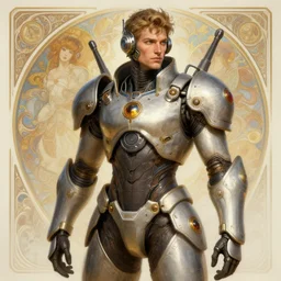portrait of ron funches wearing battle armor, solarpunk, retrofuturist! intricate, elegant, highly detailed, ray tracing, digital painting, artstation, concept art, smooth, sharp focus, illustration, art by artgerm and greg rutkowski and alphonse mucha, 8 k