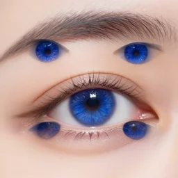 closeup of a beautiful sapphire eyes