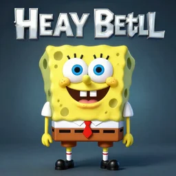 SpongeBob heavy metal album cover