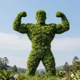 photograph of cedar of lebanon shaped like masculine strong man, photography