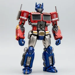optimus prime figurine by roman lappat, 4 k, highly detailed, sharp focus, full portrait