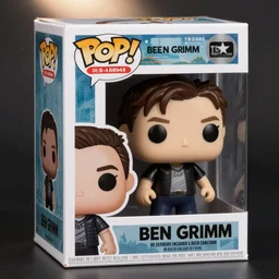 funko pop, ben grimm, product photo,