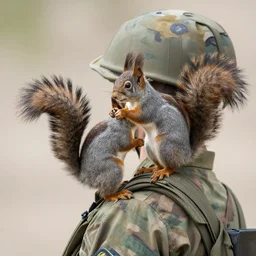 squirrels in afghanistan on military duty