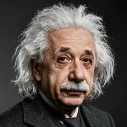 fake tan einstein portrait