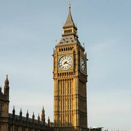 a photo of london clock tower in hell