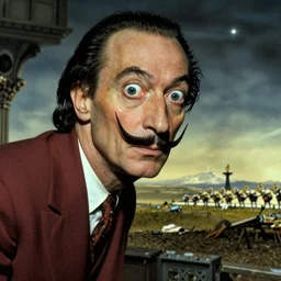 nothing matters at the end of time, 4k cinematic still of a timeless classic movie scene, cosmic indifference, surrealism, salvador dali, award winning