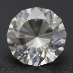 close - up of faceted diamond