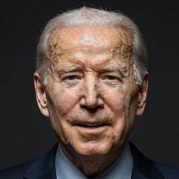 Joe Biden as a rubber Halloween mask