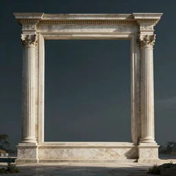 futuristic Neoclassical squared frame
