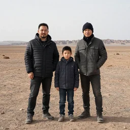 mars aint the kinda place to raise a kid, in fact it's cold as hell, family photo