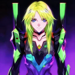 Billie Eilish in neon genesis evangelion, anime