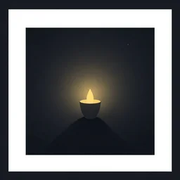 light in the dark by storybook artists, blunt borders, rule of thirds