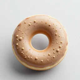 a realistic iphone apple logo like a donut, photorealistic, ultra detailed, intricate