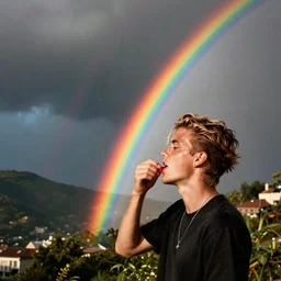 justin bieber vomiting rainbows