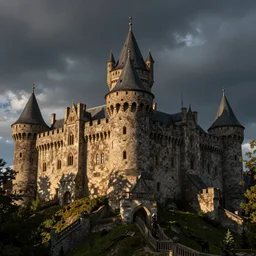 medieval castle, by vadym meller