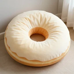 creamy donut bean bag