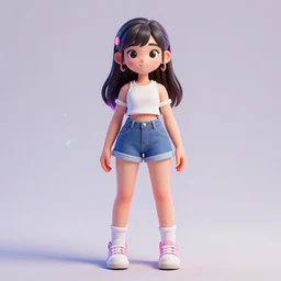 full body portrait shot of a very beautiful girl in very cute realistic WLOP digital art style, with quantum fluctuations effects, trending on Artstation, made by Tran Ross feminine in bright and saturated shades, trending on pixiv, Unreal Engine 3d, 4k, rossdraws