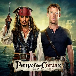 mark zuckerberg replacing johnny depp in the lead role in pirates of the caribbean ( 2 0 2 4 ), movie poster