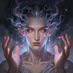 a powerful psychic man unleashing psychic powers, symmetrical facial features, intricate, elegant, digital painting, concept art, illustration, smooth, sharp focus, finely detailed, in the style of artgerm and greg rutkowski and william adolfe bouguerea,