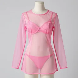 a pink see - through fantasia