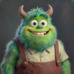a beautiful portrait painting of weird happy monster merchant by james gurney | unreal engine :. 3