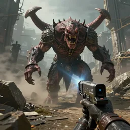 a new 2 0 2 1 modern realistic graphic first person game screenshot of a hp lovecraft monster boss fight game, realistic, ultra setting, highly detailed, fps game, game of the year, raytracing on, rtx 3 0 9 0 ti