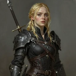 Elle Fanning in the world of Dark Souls, intricate, smooth, artstation, painted by Wayne Barlowe, zdislav beksinski