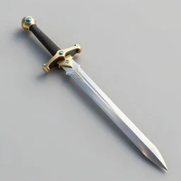The Brazilian sword. 4D cinema. 3D Rendering. High Quality. Game.