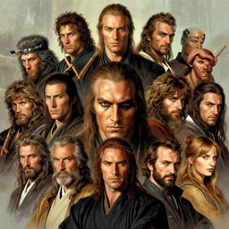 head and shoulders portrait of a kensai, d & d, fantasy, greg rutkowski, frank frazetta, alexandre chaudret, boris vallejo, michael whelan, miro petrov, hr giger, magali villeneuve, donato giancola