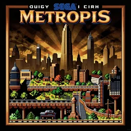 Metropolis by Fritz Lang as a Sega Mega Drive Genesis sidescroller game