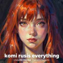 ( ( ( portrait of komi from komi ruins everything ) ) ) ( ( by yusuke murata and masakazu katsura ) ), artstation, highly - detailed, cgsociety, detailed face, vibrant color palette