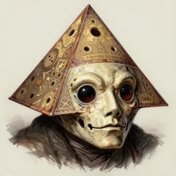 Pyramid Head (Silent Hill) mascot character, digital painting, portrait, 4k wallpaper, intricate detailed brush strokes, masterpiece, cute, chibi, beautiful, gorgeous, stunning, meticulous composition, unique design, by Junji Ito, by Frank Frazetta, by Takashi Murakami, by Kentaro Miura, by Monet, by Rembrandt, by Michelangelo