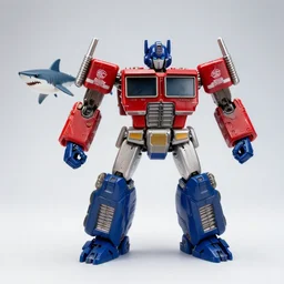 jaws great white shark transformers, 1 9 8 0 s product photography, studio lighting
