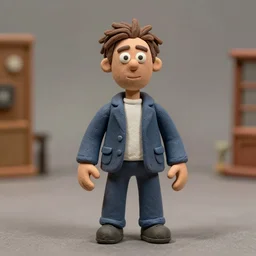 a cinematic photograph still of trippie redd made out of clay, in claymation