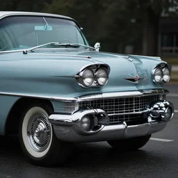 hyper realistic, high detail photo of 1 9 5 9 cadillac eldorado, beautiful, dreary lighting