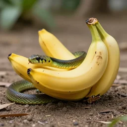 a snake banana