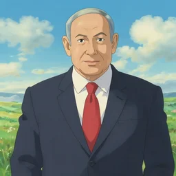benjamin netanyahu by studio ghibli