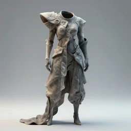 the concept of clothing of the future, futurism, asymmetric forms, weird, supernatural, unearthly, photorealistic, unreal engine render