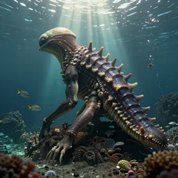 aamirart sea creature realistic alien by greg rutkowski