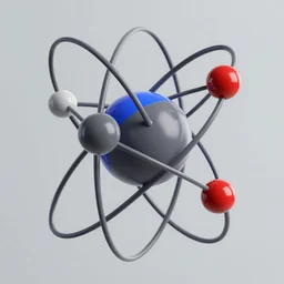 atom, visualisation, simulated, hyper - detailed, physical correct simulation, 3 d, micro shot, dof, render, octane