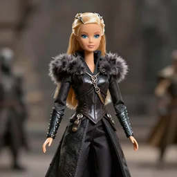 barbie doll of game of thrones, movie still frame, professional photograph snapshot, epic, 4 k