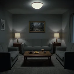 grey room by david lynch style, twin peaks