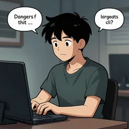 comic about dangers of programming, indie, grim, geek