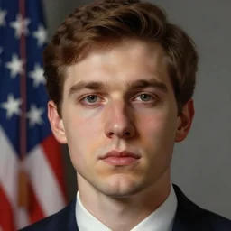 portrait of a 2 0 4 2 united states president, who is a young man a scholarly appearance, detailed face, 2 1 st century, highly detailed, cinematic lighting, digital art painting by greg rutkowski