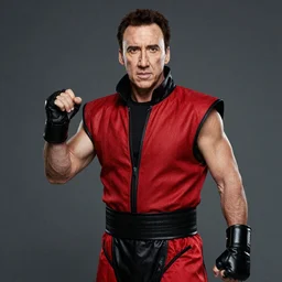 Nicholas Cage as Johnny Cage, mortal kombat
